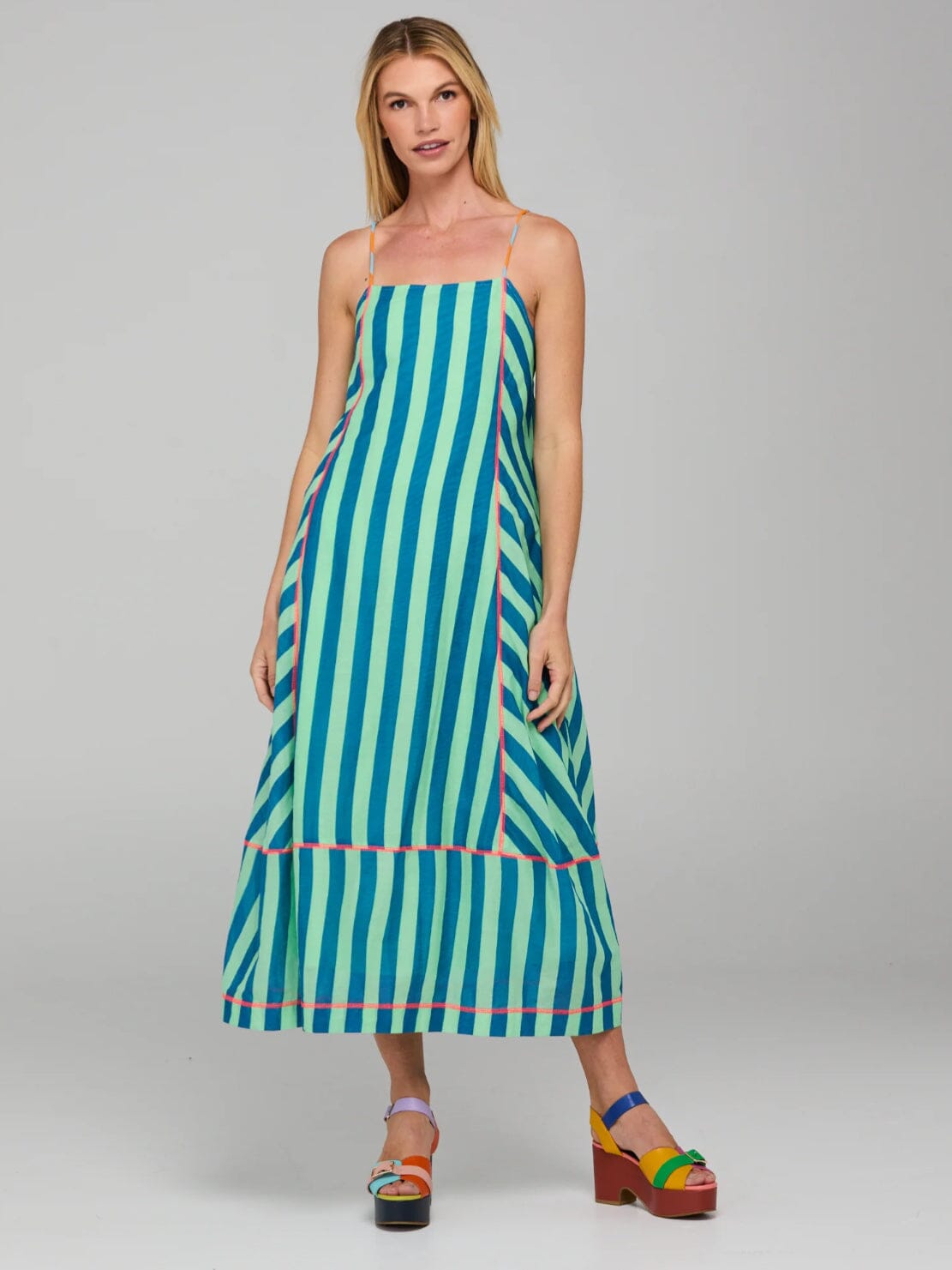 Boom Shankar Sami Dress - Capri Green Boom Shankar