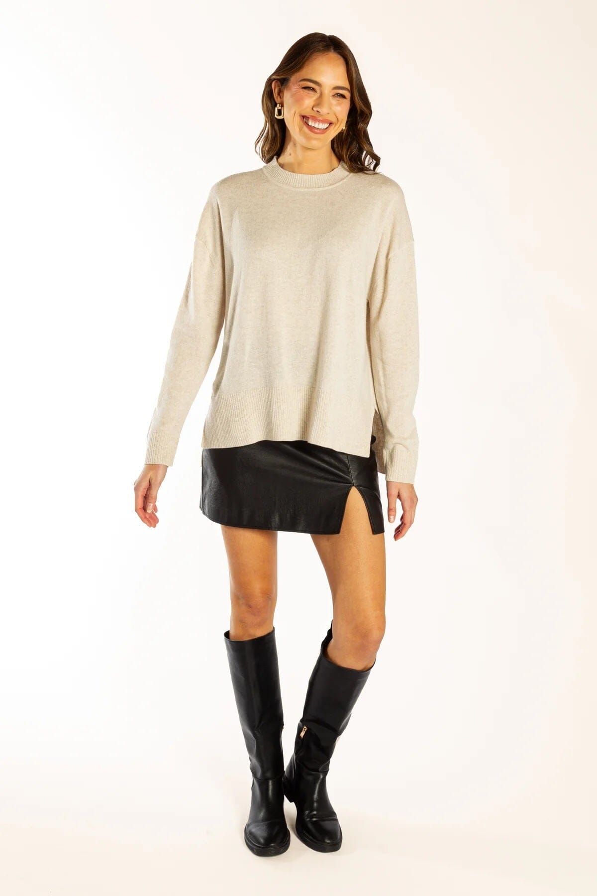 Bow & Arrow Classic Crew Neck - Oatmeal Bow & Arrow