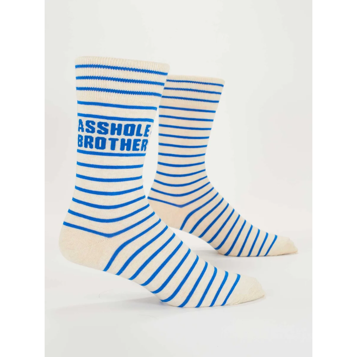 BlueQ Mens Crew Socks- Asshole Brother