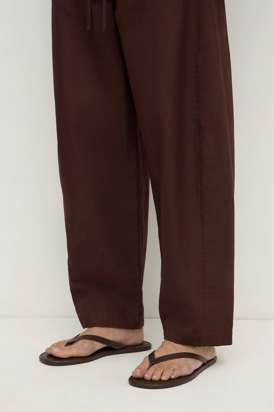 Assembly Label Alina Leather Thong - Walnut