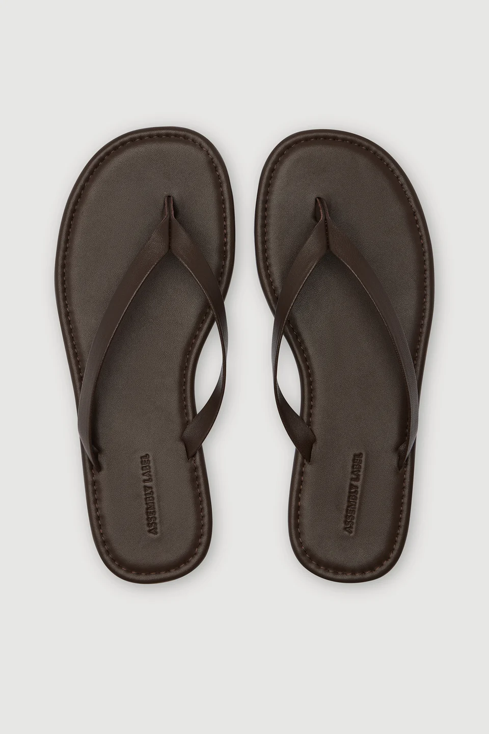 Assembly Label Alina Leather Thong - Walnut