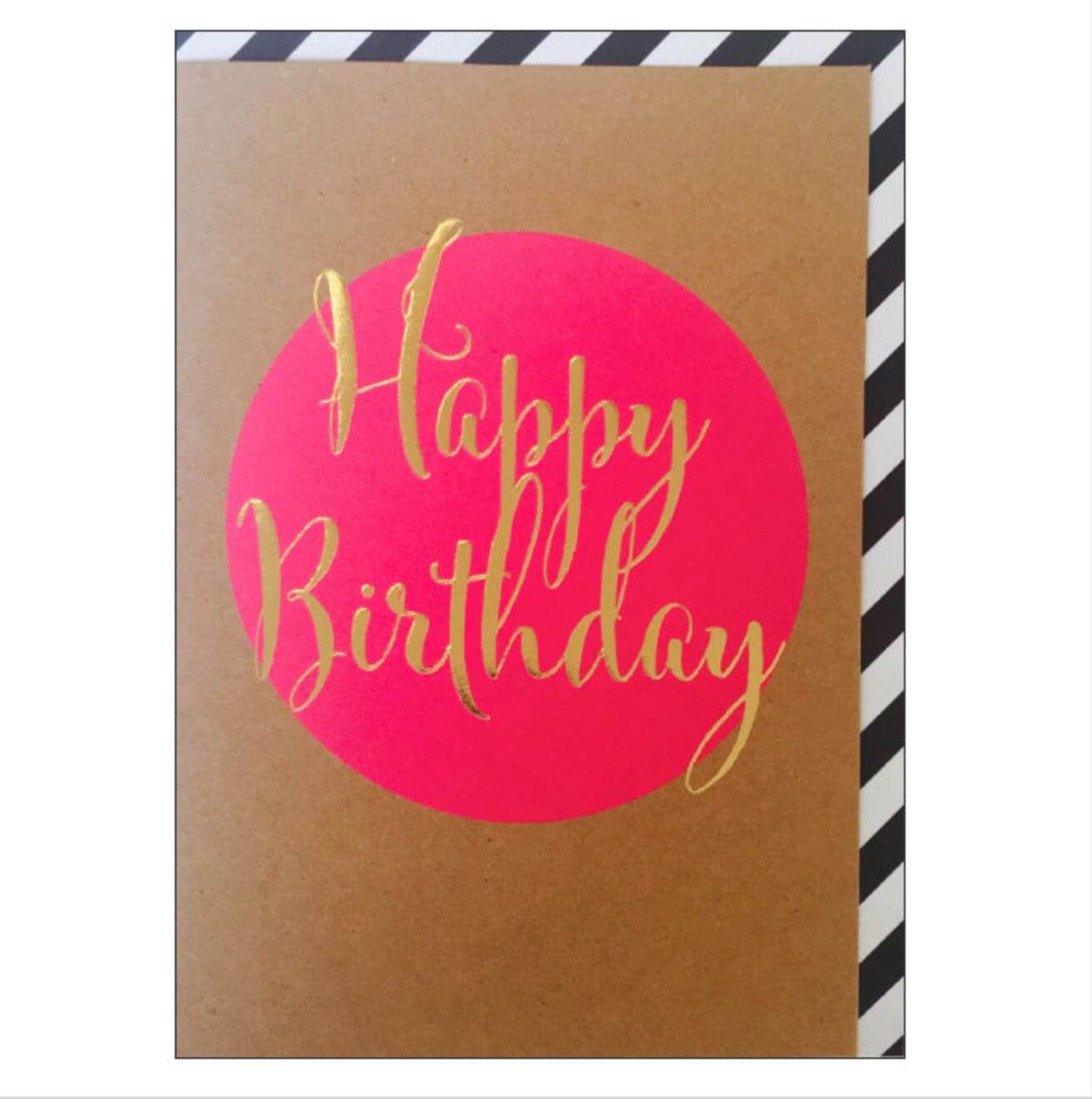 Candlebark Happy Birthday circle card Eclectic House 