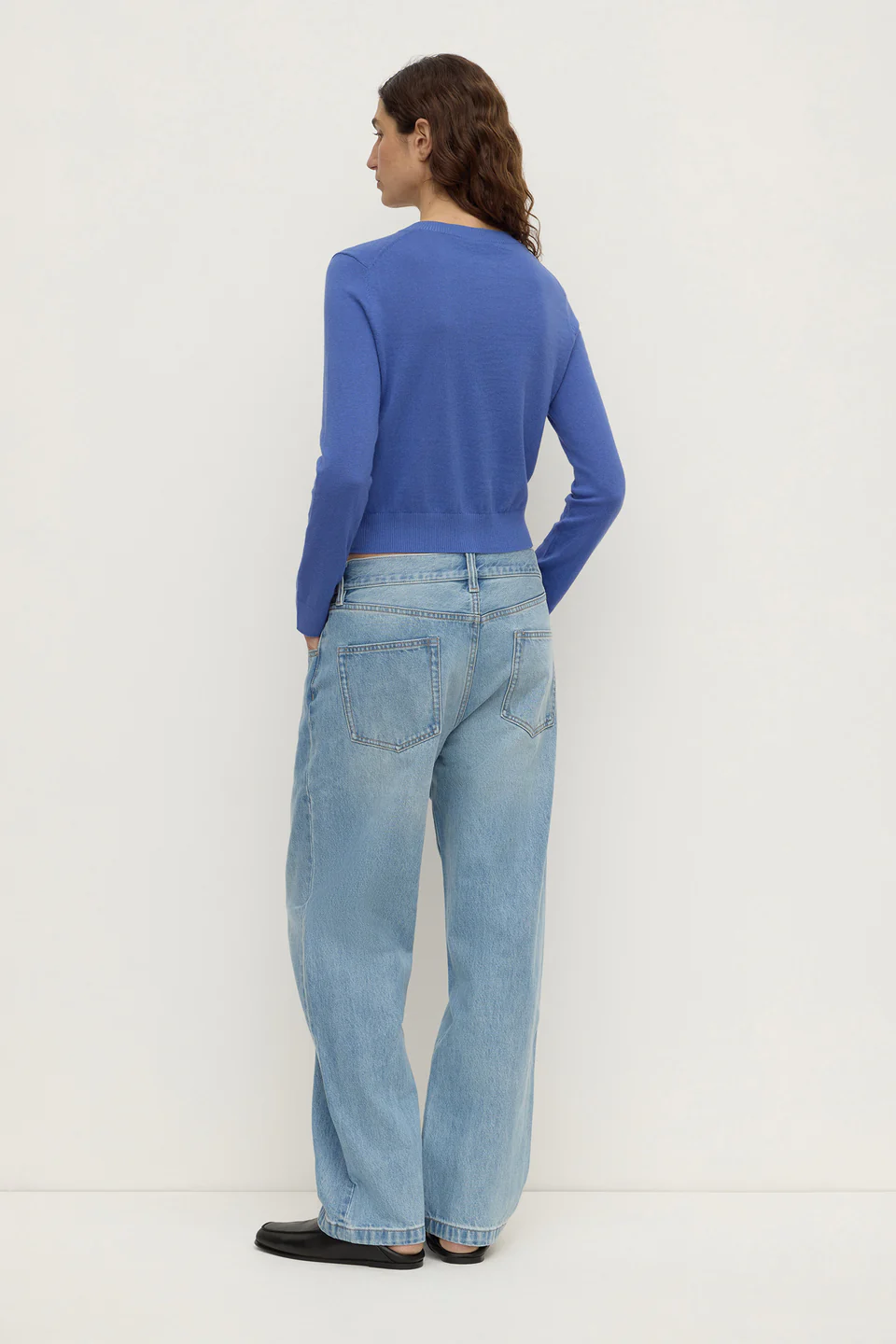 Assembly Label Orina Cotton Cashmere Cardigan - New Blue
