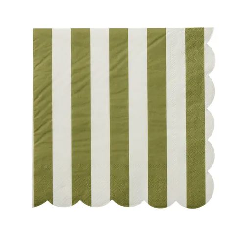Carnival 20pk 3 Ply Napkins - Olive Napkins Coast to Coast Home 