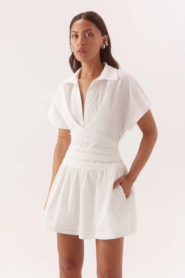Sovere Lyra Mini Dress - Chalk