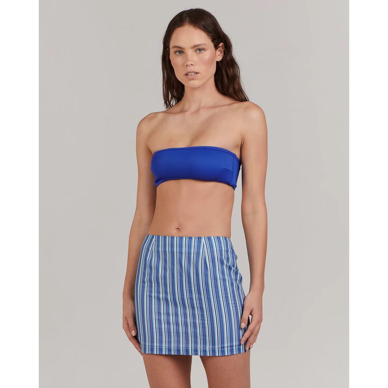 Charlie Holiday Alicia Mini Skirt - Sea Stripe Charlie Holiday