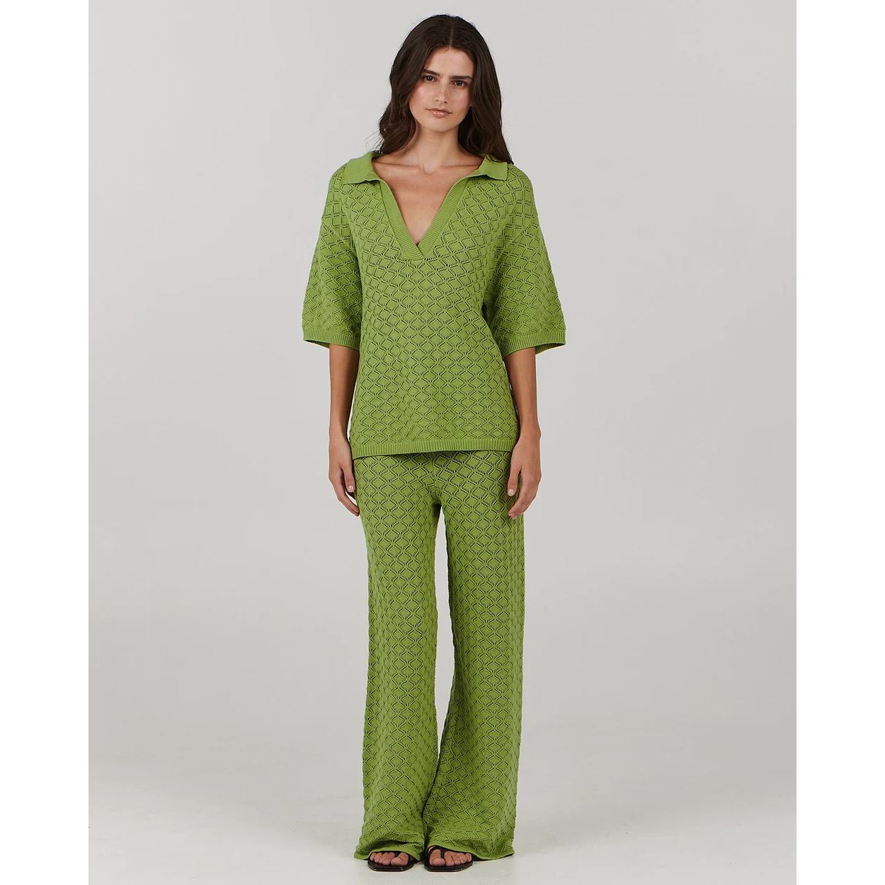 Charlie Holiday Skylar Pant - Lime Charlie Holiday