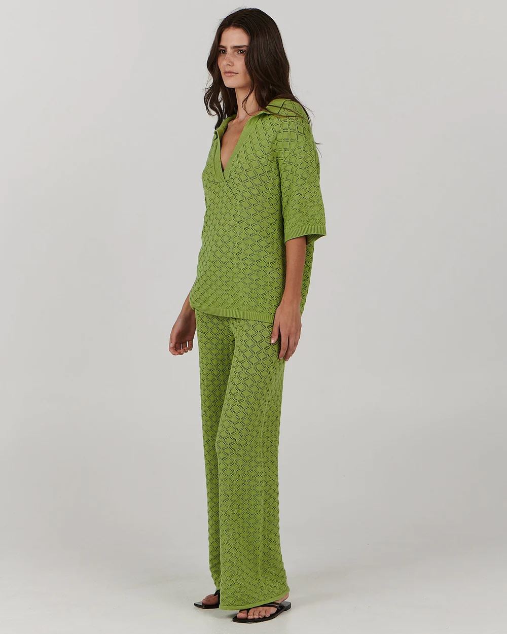 Charlie Holiday Skylar Pant - Lime Charlie Holiday