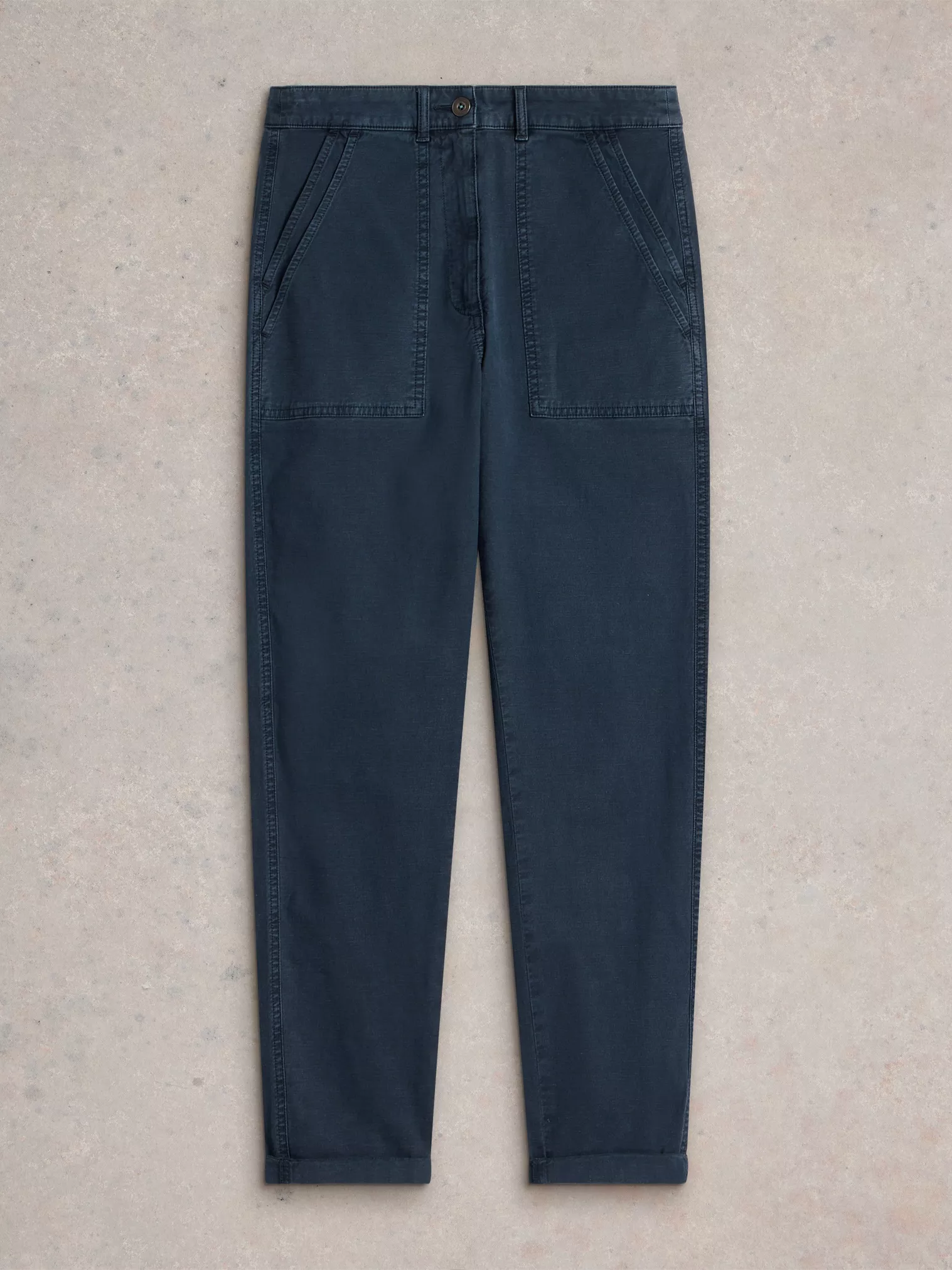 White Stuff Twister Chino Trouser - Dark Navy White Stuff