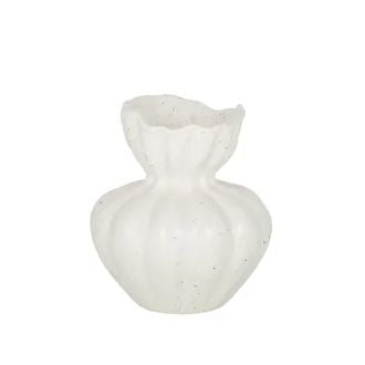 Clara Ceramic Short Vase - Ivory Coast to Coast Home