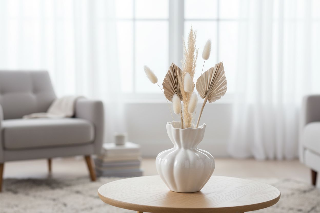 Clara Ceramic Short Vase - Ivory Coast to Coast Home