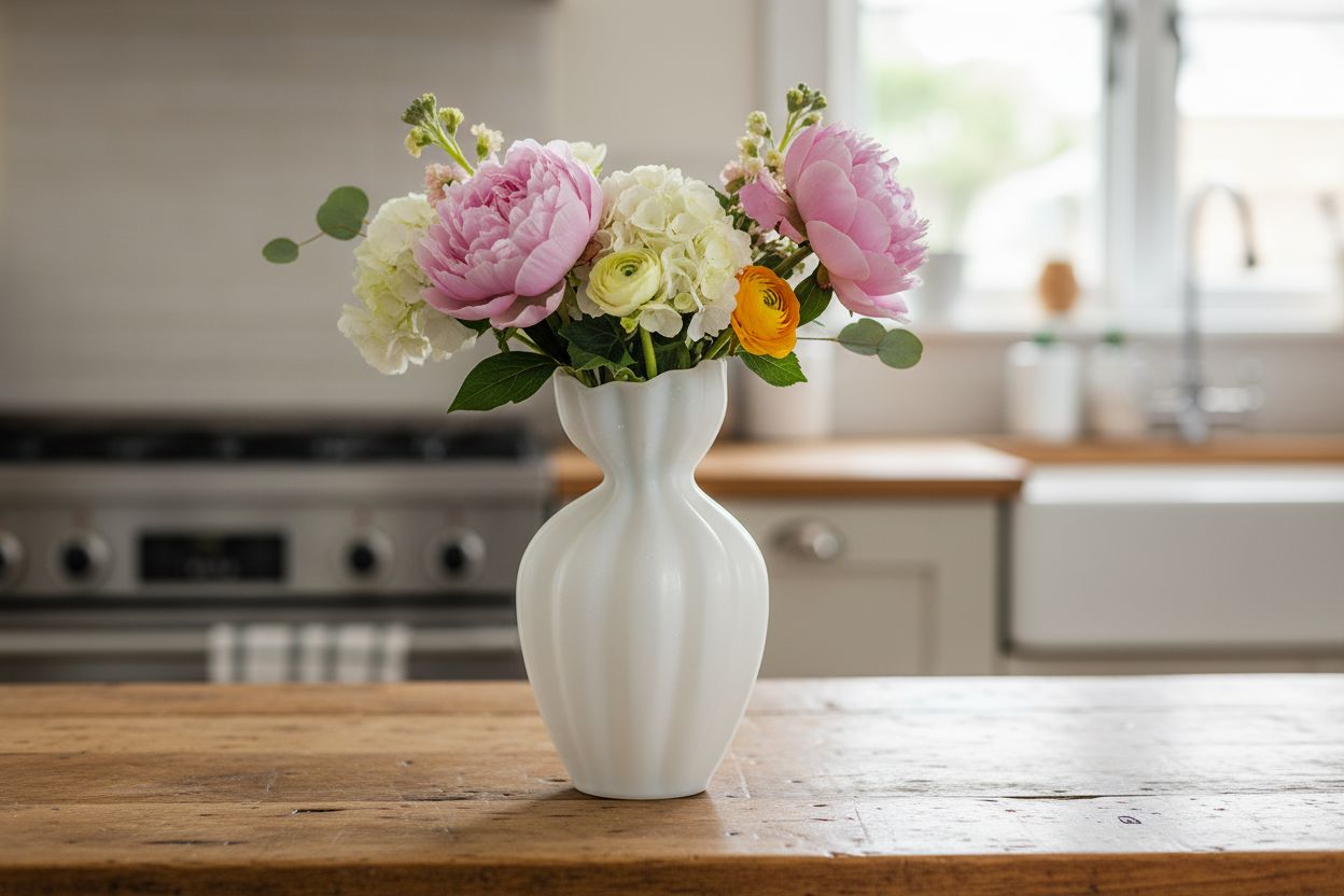 Clara Ceramic Tall Vase - Ivory Coast to Coast Home