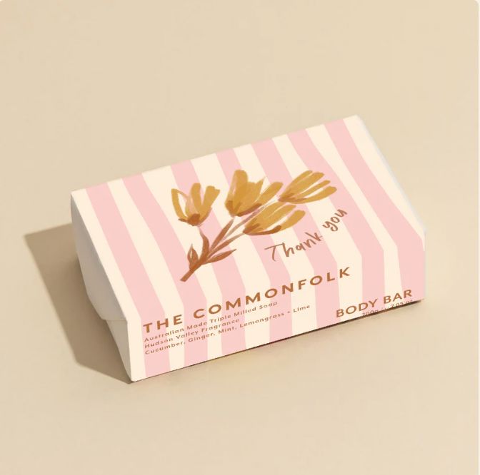 Commonfolk Body Bar Thank You Stripe - Hudson Valley The Commonfolk