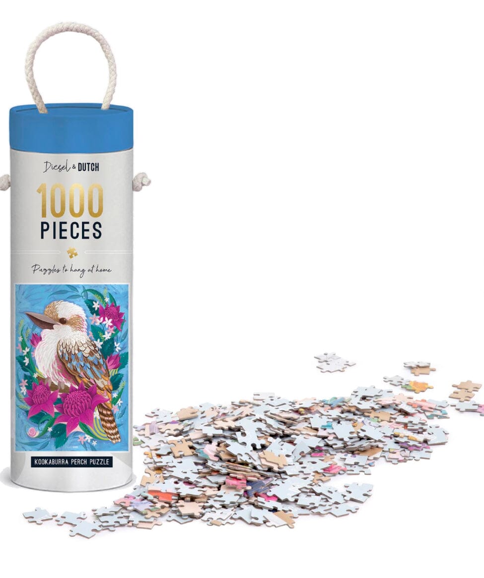 Diesel and Dutch Kookaburra Perch 1000pc Wall Jigsaw Puzzle Eclectic House 