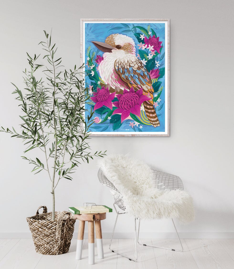 Diesel and Dutch Kookaburra Perch 1000pc Wall Jigsaw Puzzle Eclectic House 