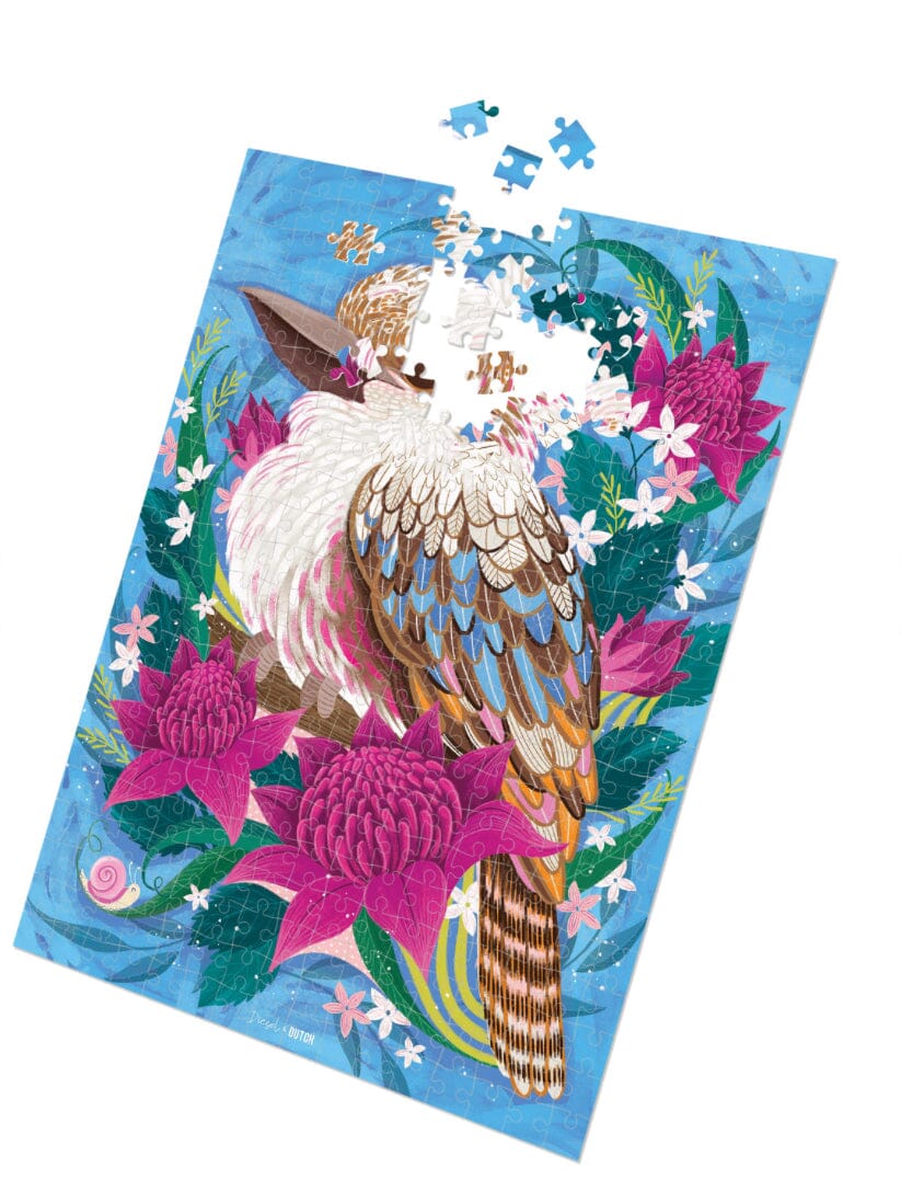 Diesel and Dutch Kookaburra Perch 1000pc Wall Jigsaw Puzzle Eclectic House 