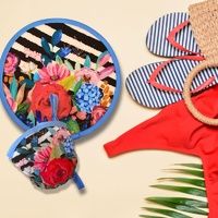 Diesel & Dutch Inflorescence Twist Fans - Asstd Designs Floral Stripe Diesel & Dutch