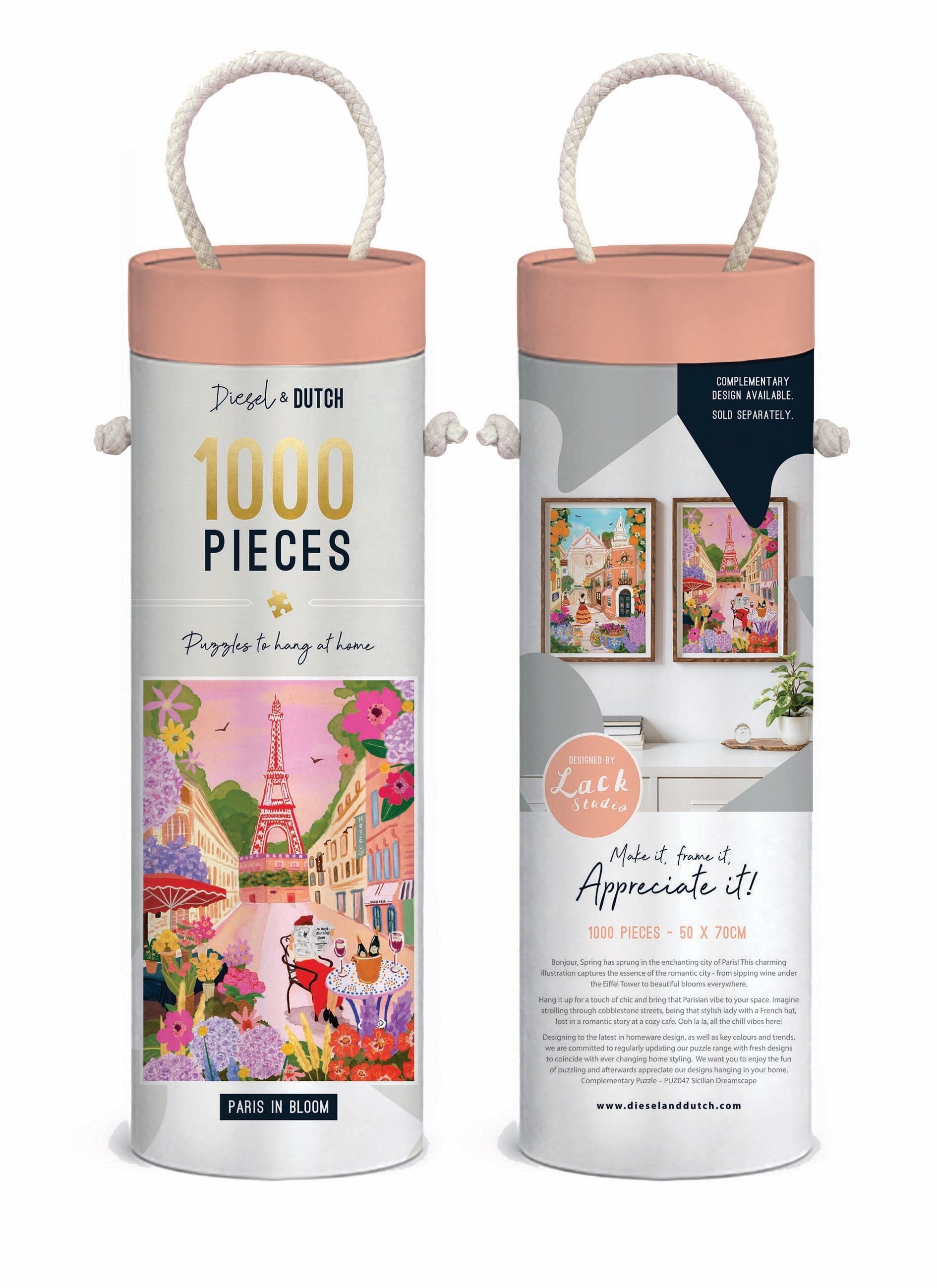 Diesel & Dutch Paris In Bloom 1000pc Wall Jigsaw Puzzle Diesel & Dutch