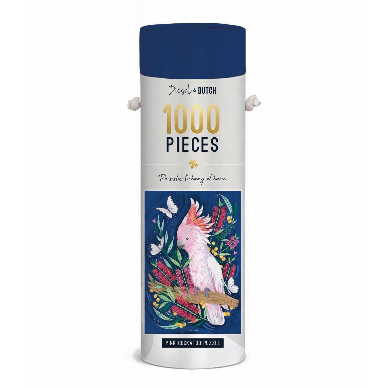 Diesel & Dutch Pink Cockatoo 1000pc Wall Jigsaw Puzzle Diesel & Dutch
