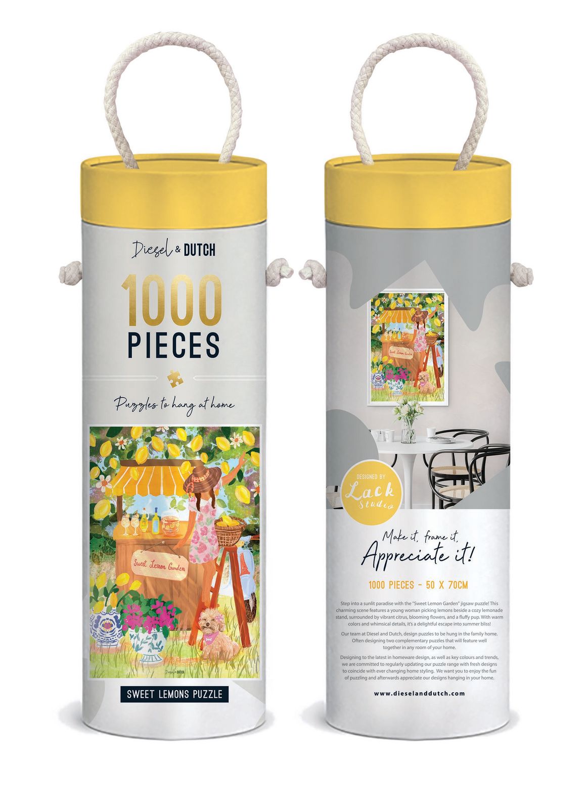 Diesel & Dutch Sweet Lemons 1000pc Wall Jigsaw Puzzle Diesel & Dutch