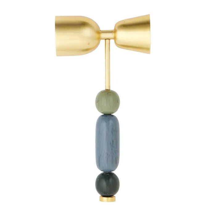 Dulcie Stainless Steel & Resin Jigger - Green Jigger Coast to Coast Home 