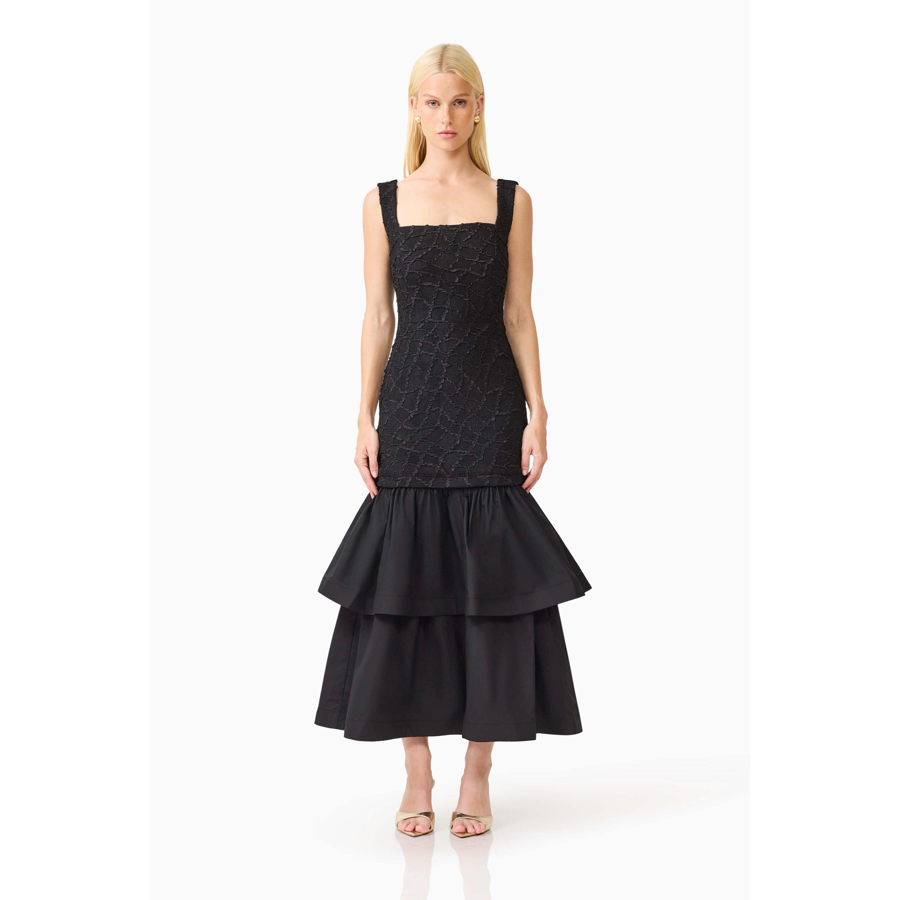 Elliatt Alexandra Tiered Gown - Black Elliatt