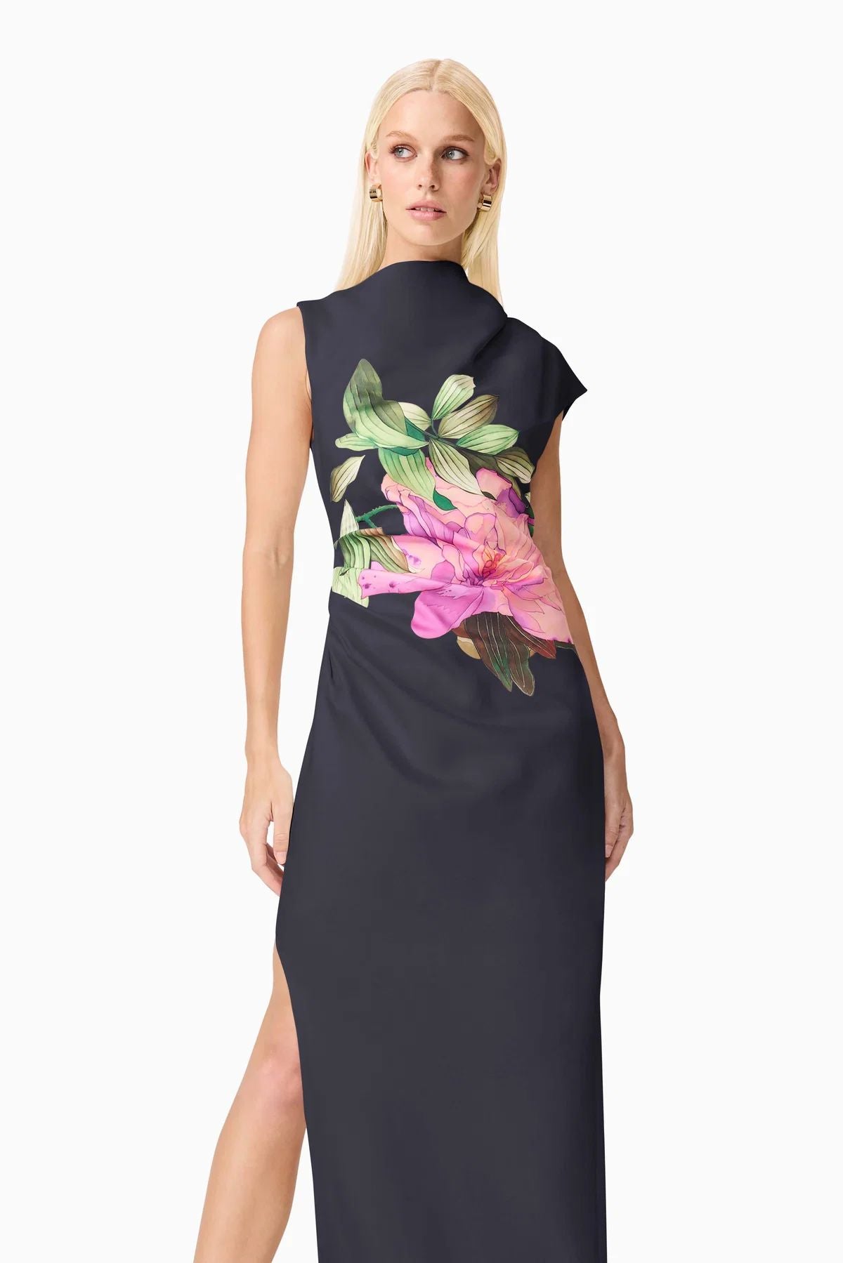 Elliatt Azelie Asymetrical Gown - Black Gown Elliatt 