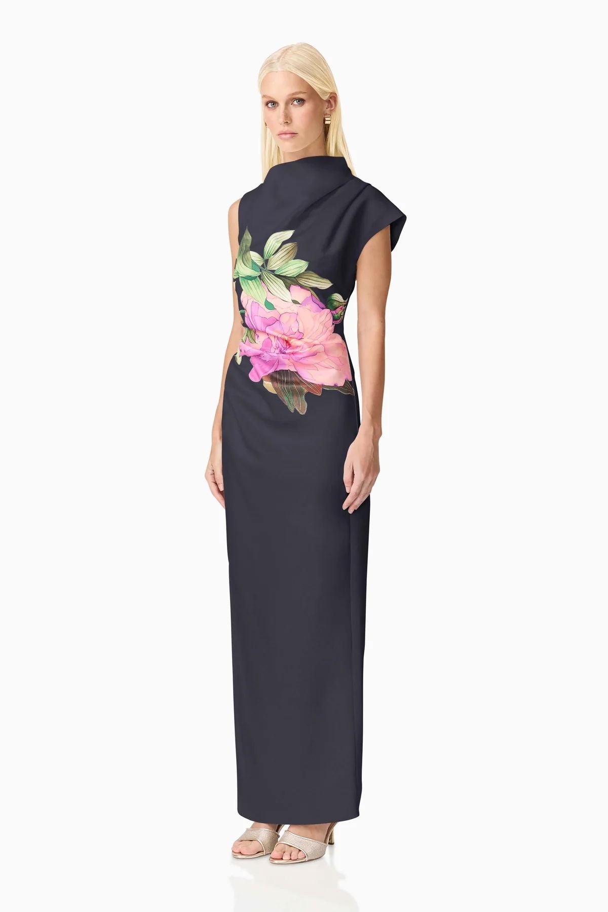 Elliatt Azelie Asymetrical Gown - Black Gown Elliatt 