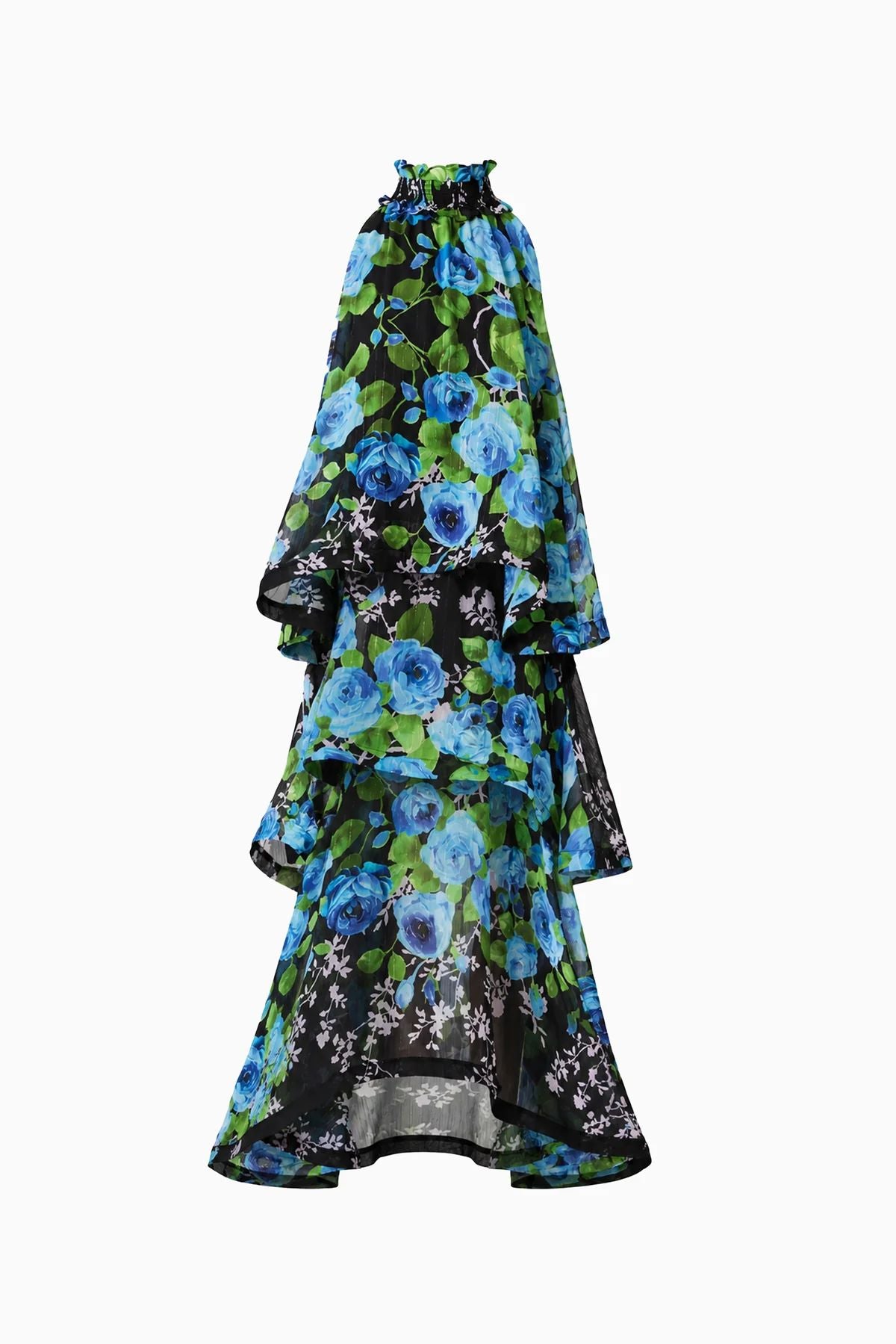 Elliatt Briony Gown - Black & Blue Floral Gown Elliatt 