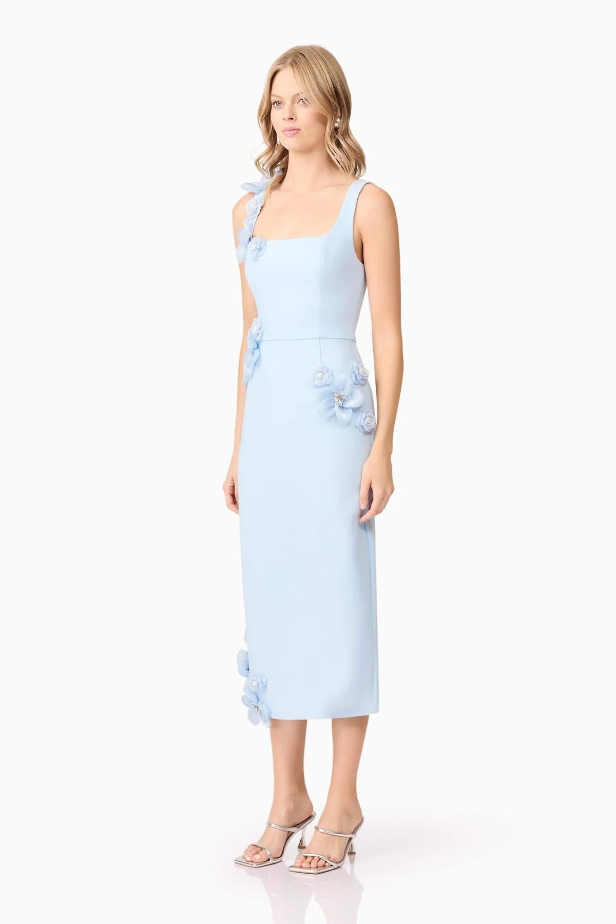 Elliatt Chantelle 3D Midi Dress - Blue Eclectic House