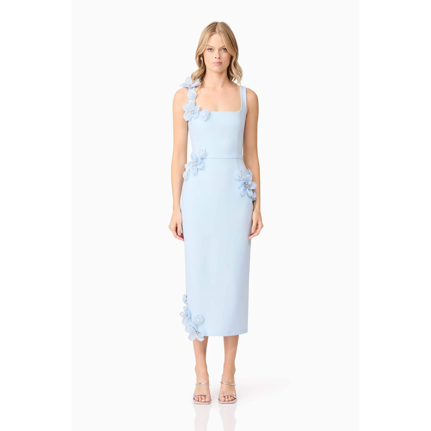 Elliatt Chantelle 3D Midi Dress - Blue Eclectic House