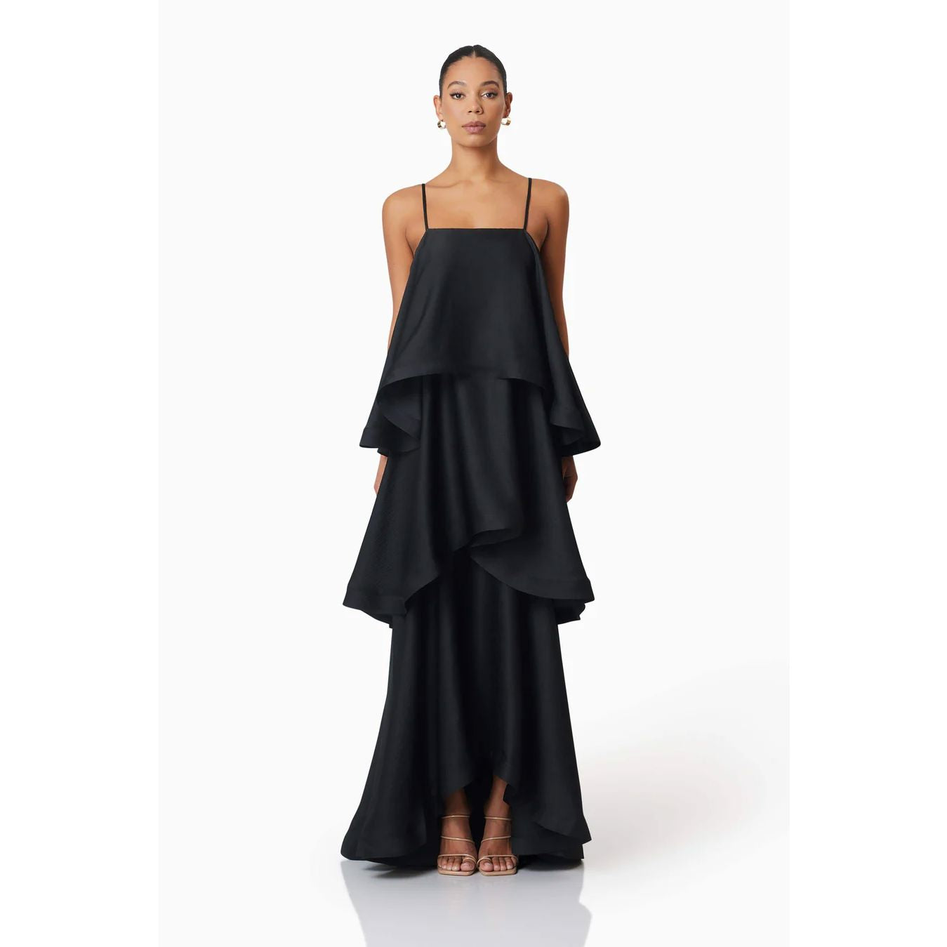 Elliatt Tilly Tiered Maxi Dress - Black Elliatt