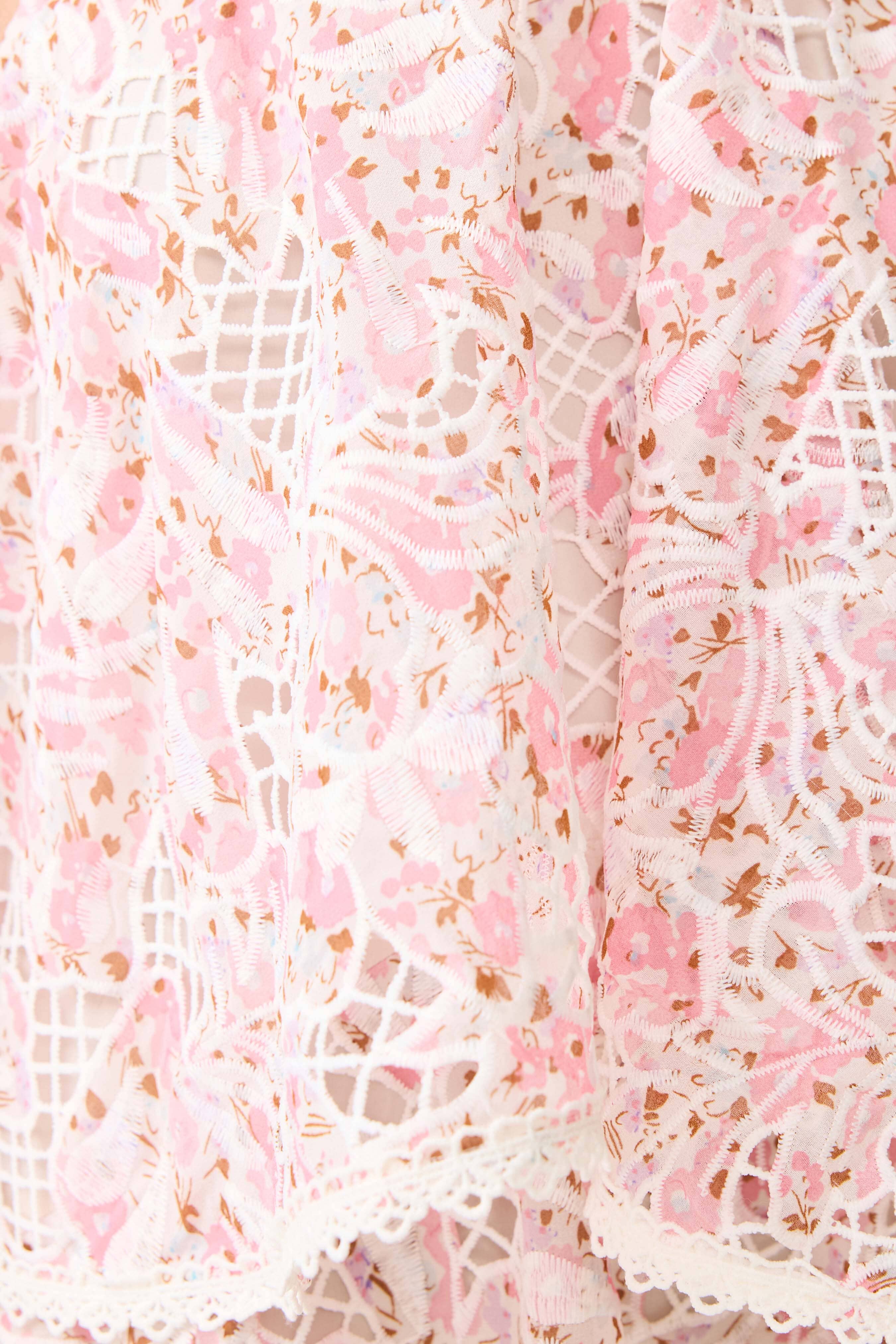 Elliatt Valencia Tiered Gown - Pink Multi Elliatt