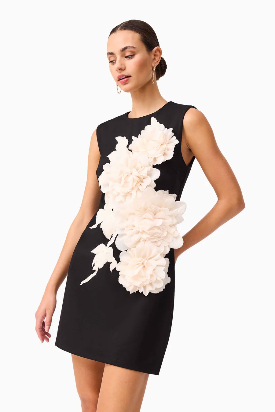 Elliatt Zahara Shift Mini Dress - Black Elliatt