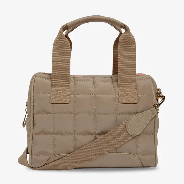 Elms & King Hartley Doctor's Bag Quilted - Taupe Elms & King