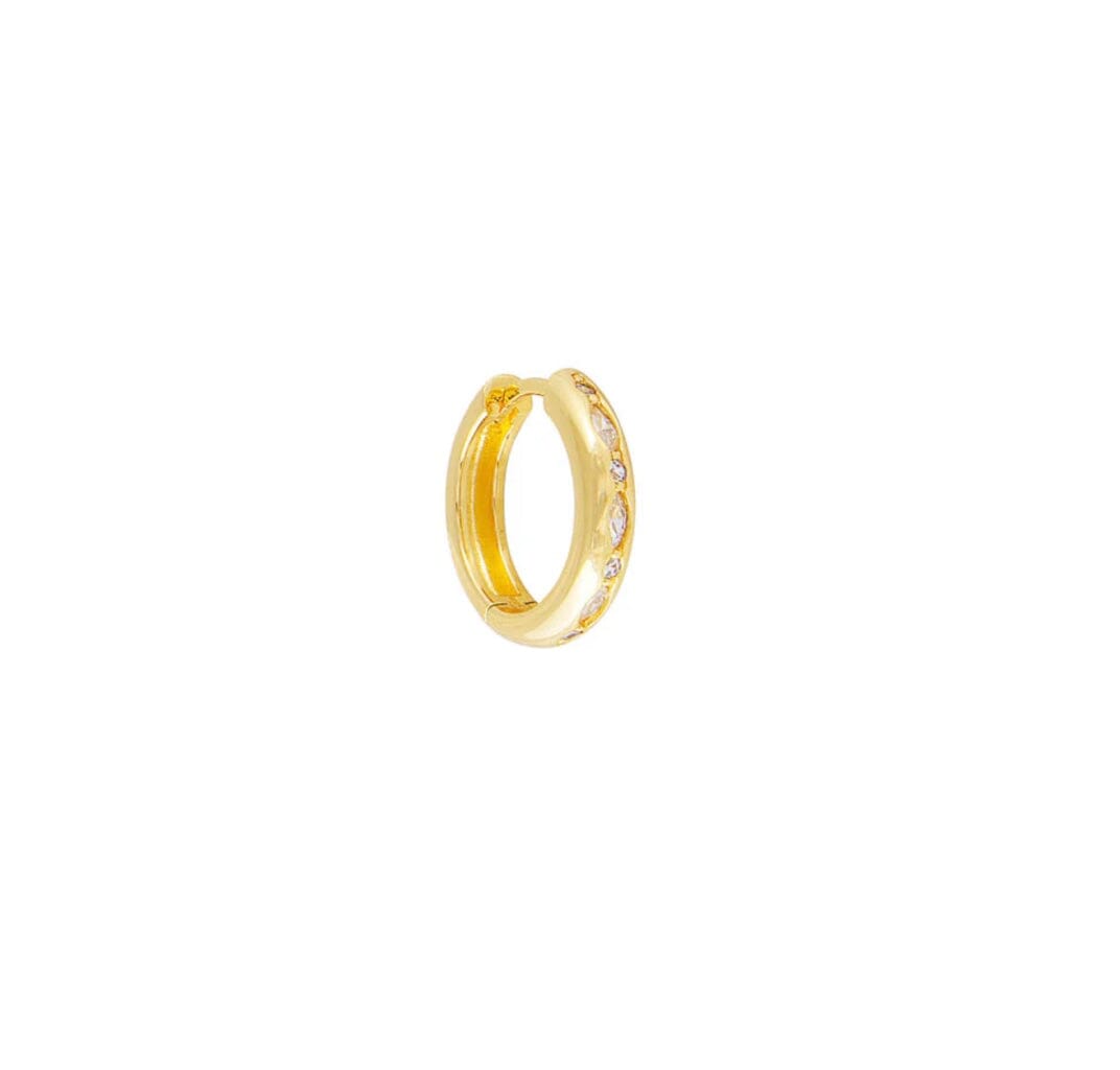 Fairley Bubble Pave Midi Hoops Eclectic House
