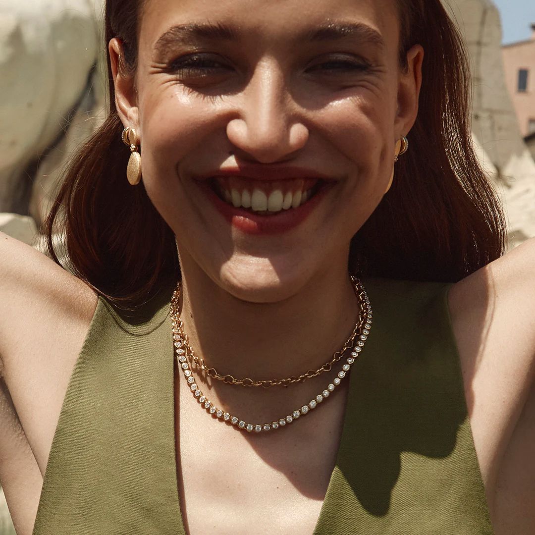 Fairley Two-Tone Pave Huggies Fairley