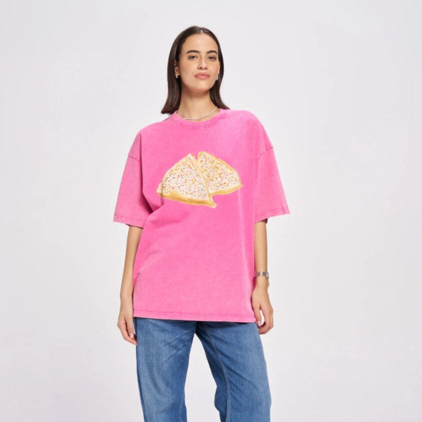 Fairy Bread Acid Wash Oversize Tee Eclectic House