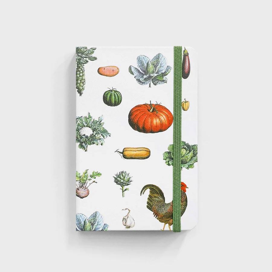 Father Rabbit Hardcover Notebook - Vintage Vegetables Father Rabbit