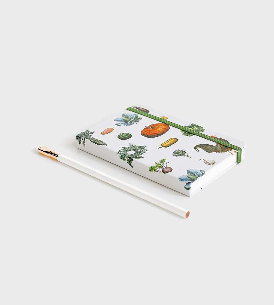 Father Rabbit Hardcover Notebook - Vintage Vegetables Father Rabbit