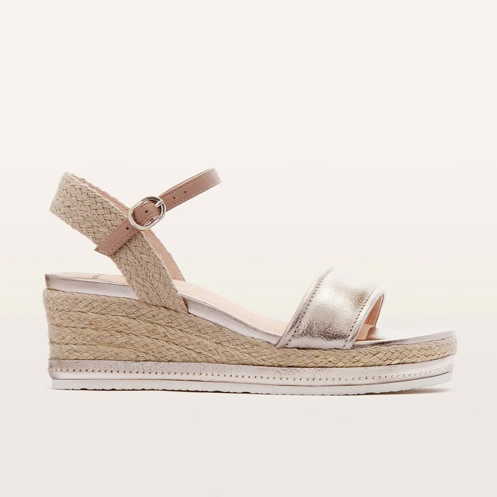 Frankie4 Harris Wedges - Champagne Frankie4