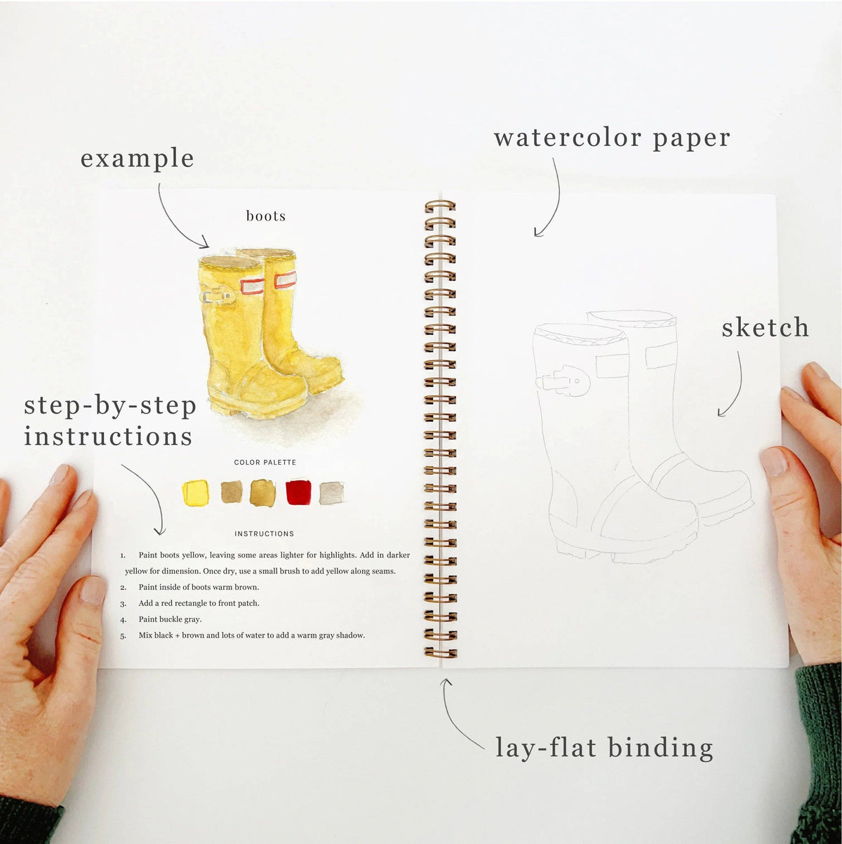 Garden Watercolour Workbook emily lex studio