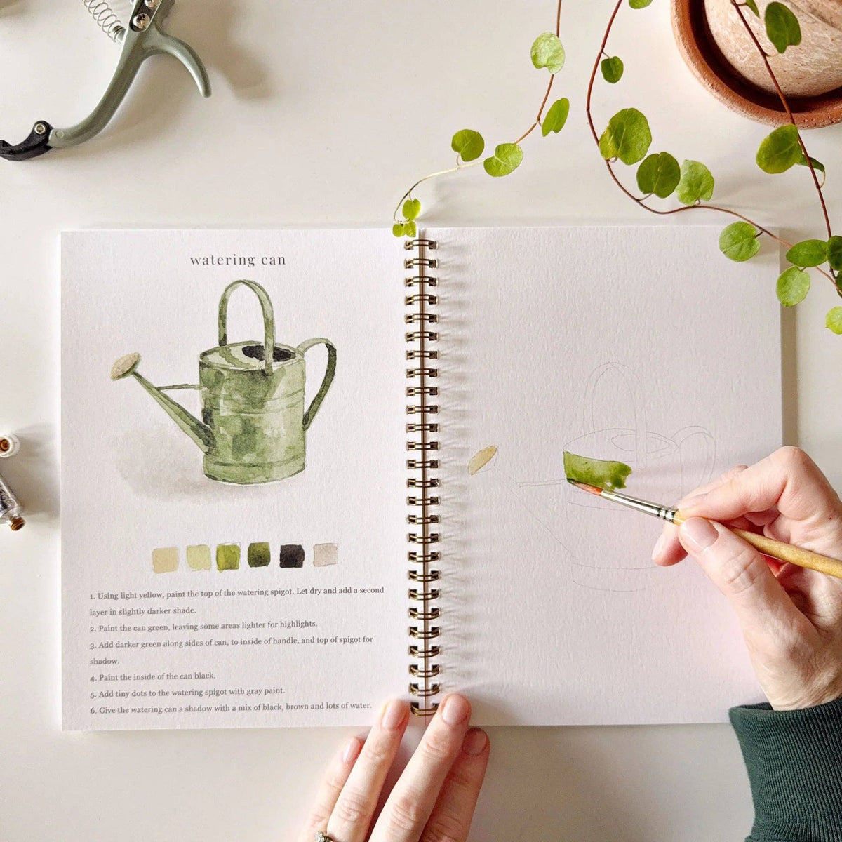 Garden Watercolour Workbook emily lex studio