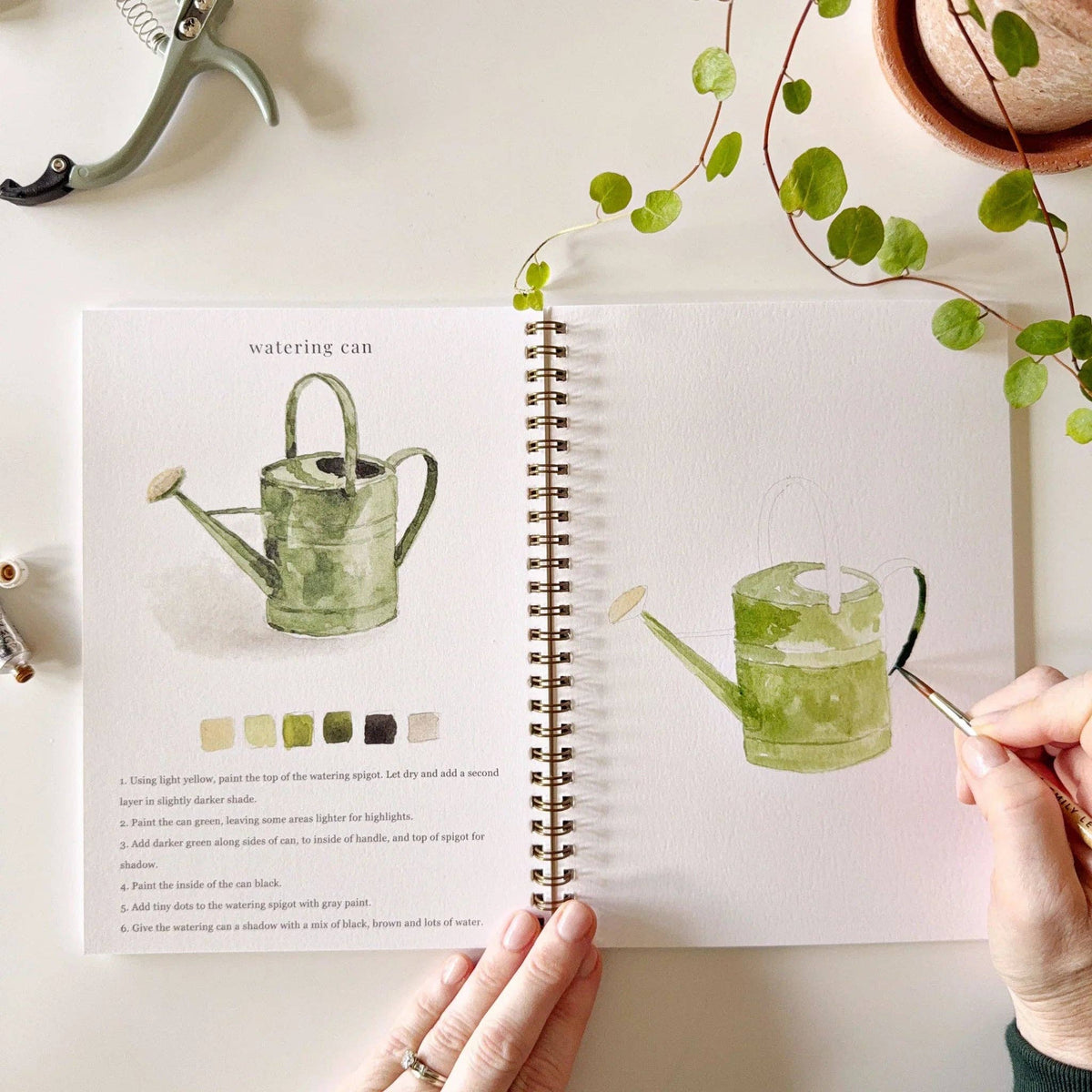 Garden Watercolour Workbook emily lex studio