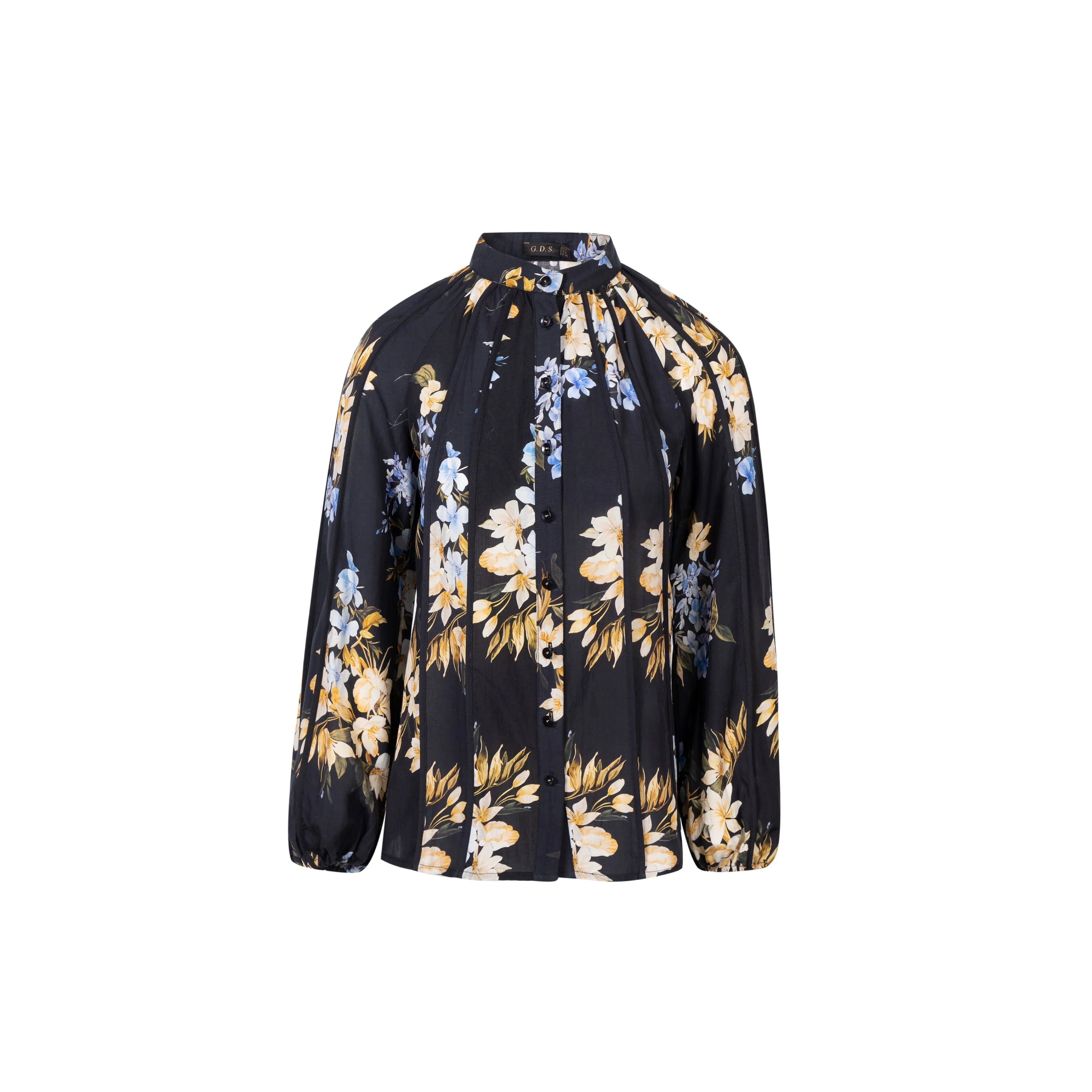 G.D.S. Ines Tencel Blouse - Black Print G.D.S.