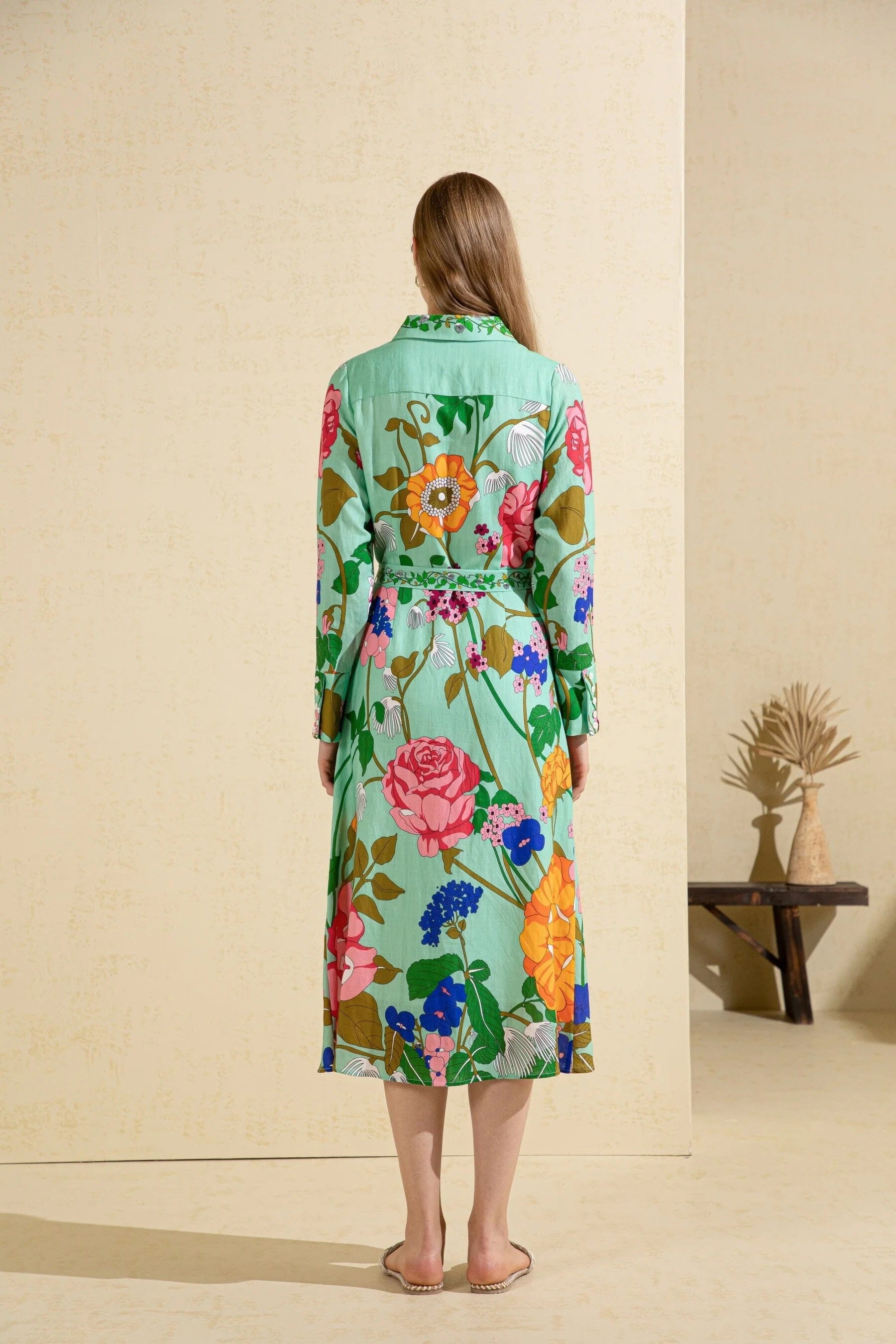 G.D.S. Lias Printed Dress - Green Print G.D.S.