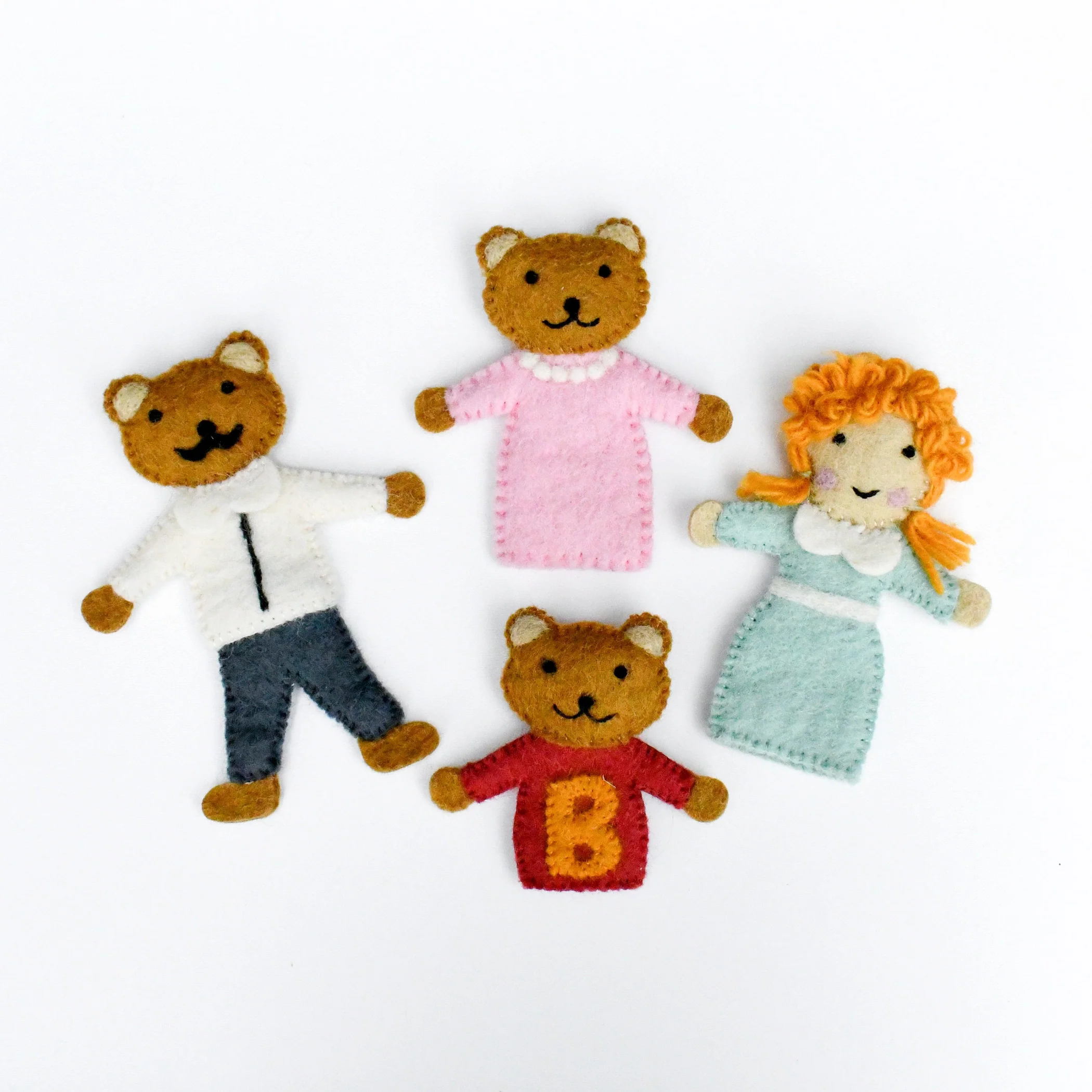 Goldilocks & The 3 Bears Finger Puppet Set
