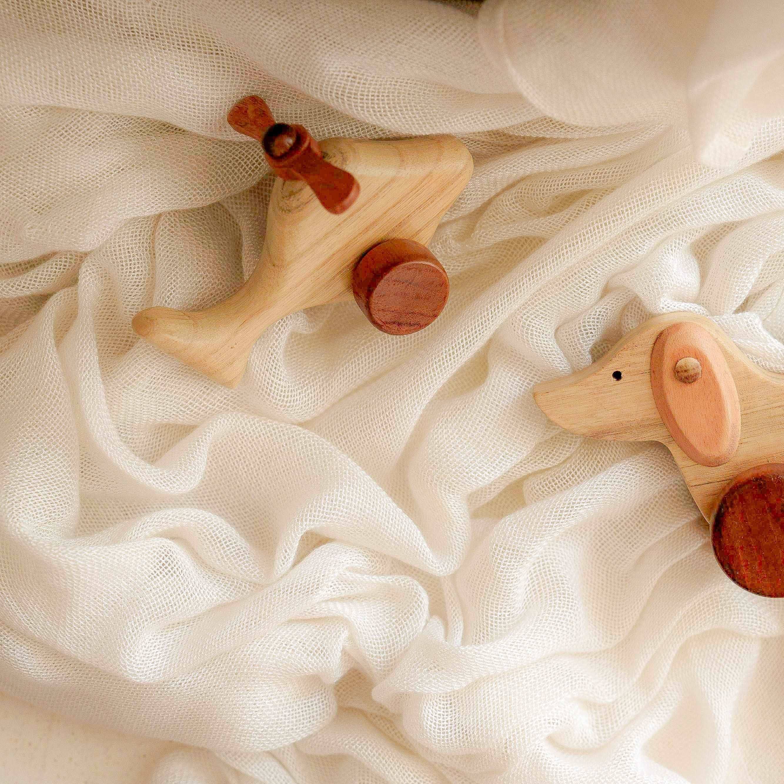 Handmade Wooden Helicopter Toy Kayu&Co.