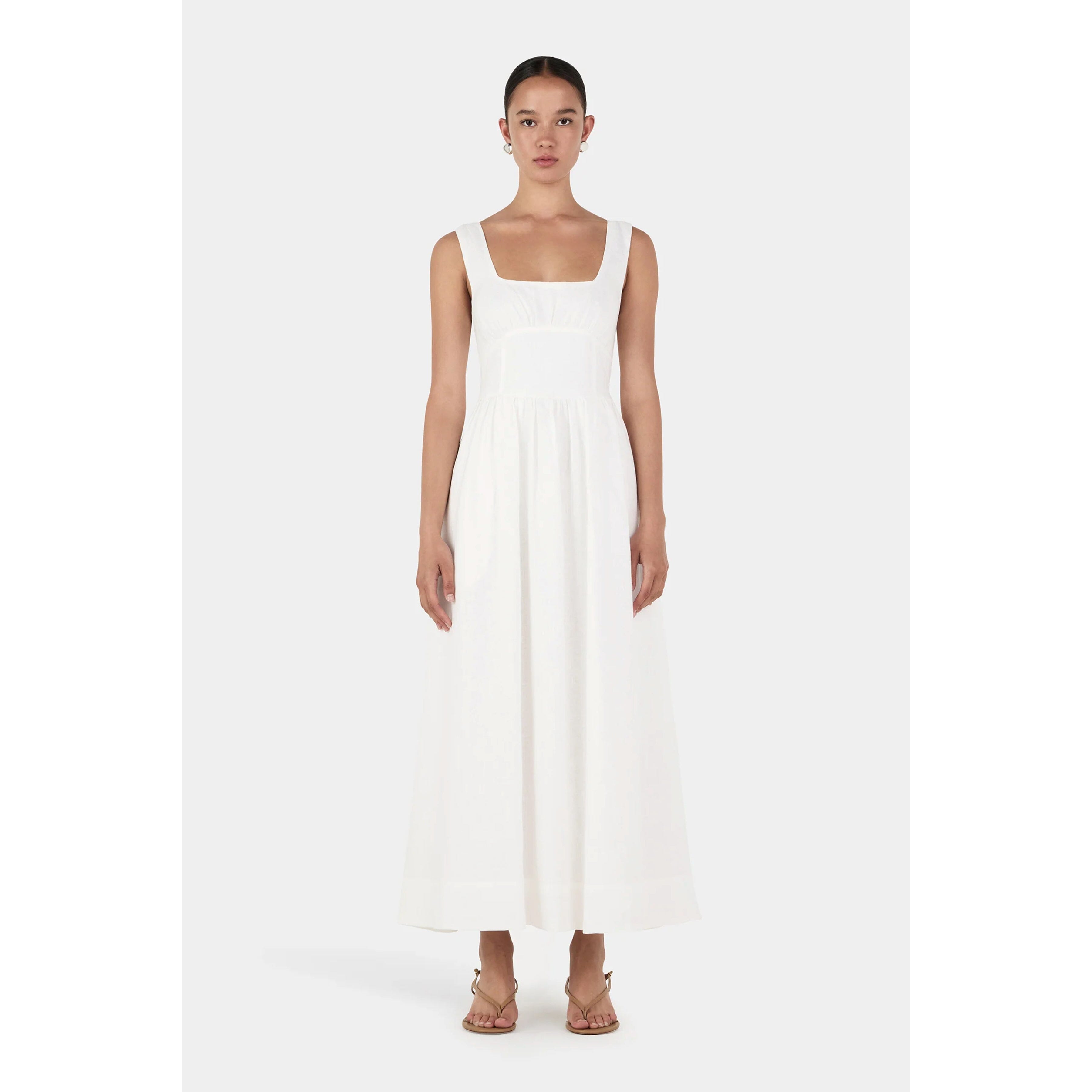 Hansen & Gretel Leonay Midi Dress - Ivory Hansen & Gretel