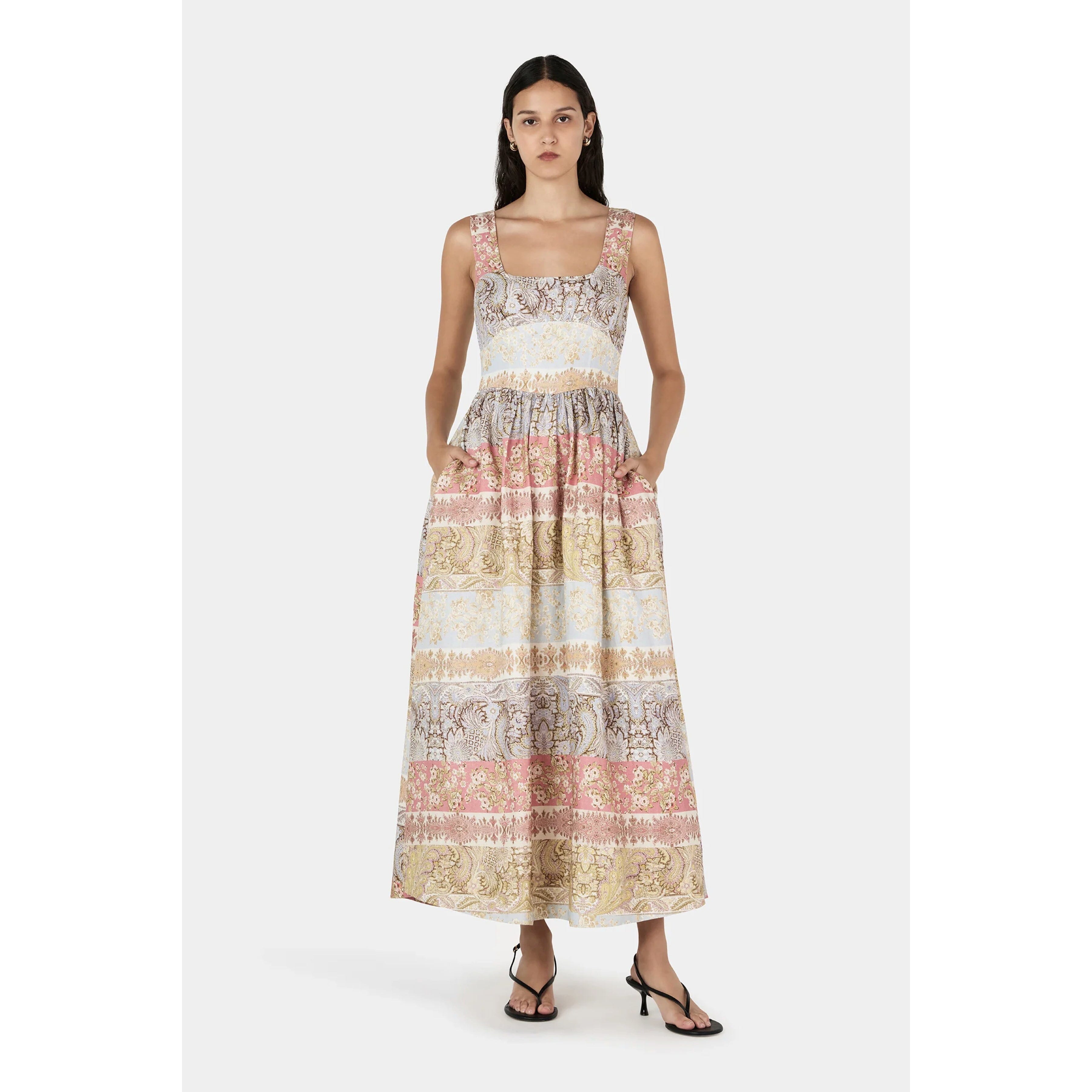 Hansen & Gretel Leonay Midi Dress - Paisley Lane Hansen & Gretel